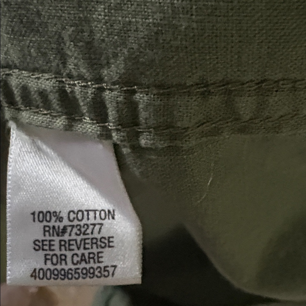 Croft & Barrow Olive Button-Up Shirt - Picture 3 of 5